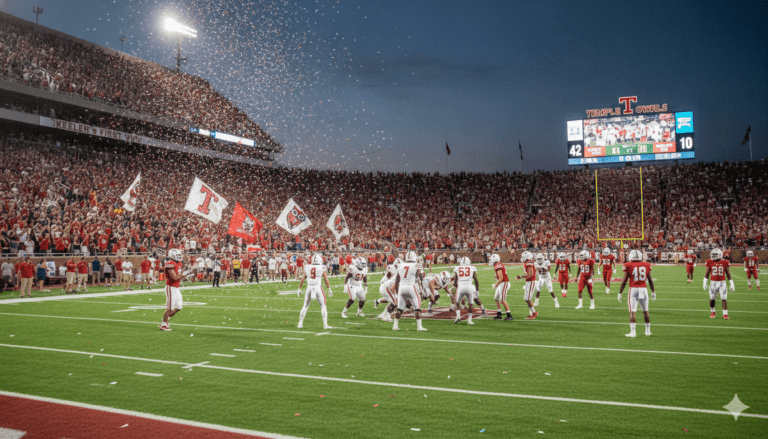 Temple Owls Football vs UMass Minutemen Football